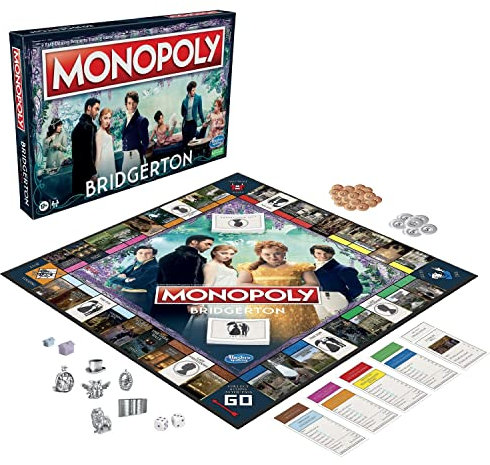 Hasbro Monopoly - Bridgerton Edition Board Game for 2-6 Players, Ages 17+