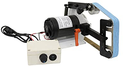 Jieotwice GTmini-I Mini Bandschleifer Polierer Schleifmaschine mit 13 Teiligen 660 x 25 mm Sandbändern 220V 700W 0-6500RPM