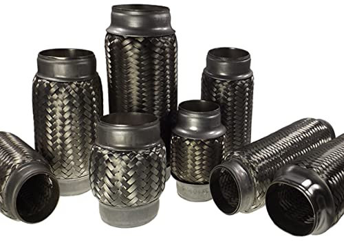 Flexrohr Innendurchmesser Ø 55 mm Länge 280 mm | Flexstück | Flexteil | Flexibles Rohr | Auspuff | Auspuffrohr | Mitteltopf | Endtopf | Hosenrohr | Abgasrohr | Drahtgeflecht | Reparatur | Katalysator
