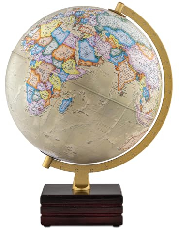 Waypoint Geographic Horizon Plus Globus, 30,5 cm, antiker Ozean-Stil, aktueller Referenzglobus für Zuhause und Büro, 43,2 x 34,3 x 30,5 cm (H x B x T)