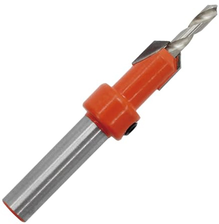Leliafleury Countersink Drill Bit 3.2mm x 8mm HSS Drill Bit Woodworking Chamfer Screws Hole Drills Bit Tapered Drill Bit for Wood Plastic Drilling Holes