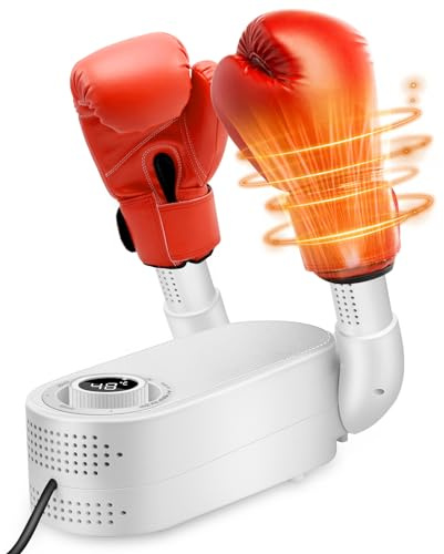 NZQXJXZ Boxing Glove Dryer, Shoe Dryer, Boot Dryer & Boot Warmer | with Intelligent Timer, Foldable Design & Quick Drying Electric Punching Gloves Dryer, Effectively Eliminates Odors(UK Plug)