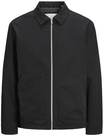 JACK & JONES skjortjacka för män, skjortjacka, svart, XL