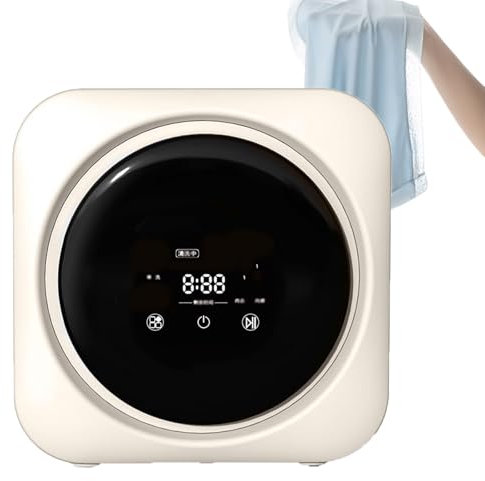 FJYAWEN 3.5l Mini Washing Machine and Dryer, Fully Automatic Front Loading Compact Mini Washing Machine for Dormitory Travel Apartments