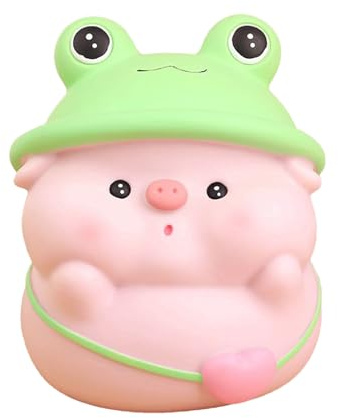 Cash Bank – salvadanaio a forma di animale | contenitore per monete a forma di maiale in stile cartone animato, organizer per bambini e bambine