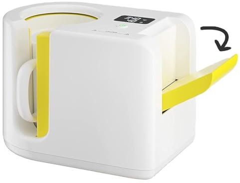 ERSINIAN Pressa a Caldo Automatica per Tazze, Macchina per pressatura Tazze Portatile, Macchina per Stampa a Sublimazione a trasferimento Termico da 11 Once