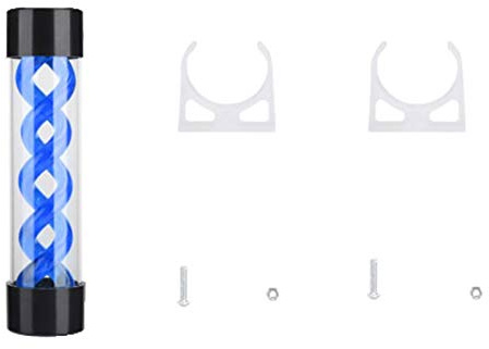Asyduey 200mm Water Cooling PC Water Tank Computer Water Cooling Tank with G1/4 Thread for PC Computer Cooler Accessory(Blue)