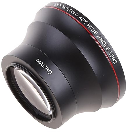 Obiettivo ultra grandangolare 0.43X con porzione macro 49/52/55/58mm per reflex digitale