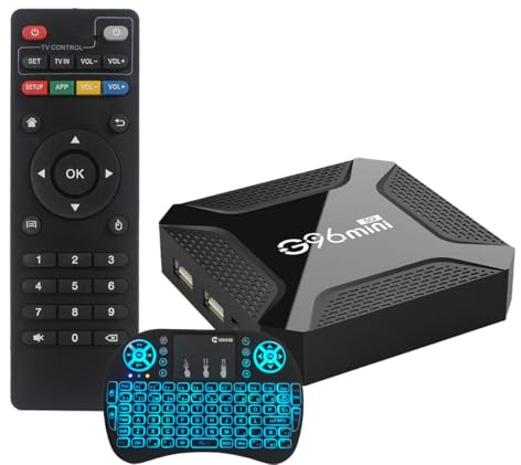 Android TV Box 13.0, Smart TV Box Android 4K con Telecomando Vocale, 4 GB di RAM, 64 GB di Rom, Doppio WiFi 2.4 E 5.8, WiFi 6, BT5.0, HDR10, Supporto Video,2gb+16gb
