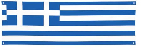 Bandiera greca Holiday Banner - 61 x 180,3 cm, perfetto per feste di festa