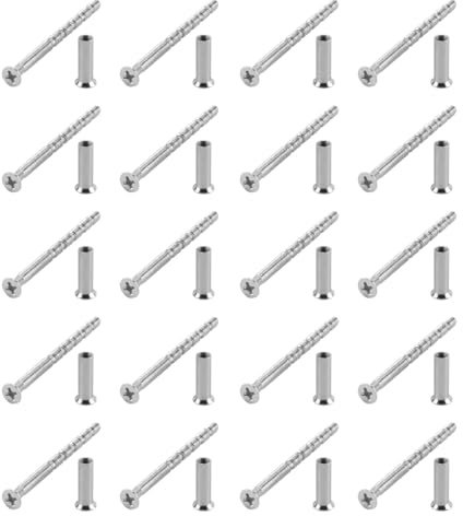 ACOLY 20 Piezas De Tornillos Pasantes M4 Para Manijas De Puerta - Fijación Universal Para Rosetas, Perillas Y Cerraduras