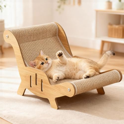 Wxeadu Katzenliege Sisal, Katzen Sisal Liegestuhl, Katzenkratzer Stuhl, Katzen Hängematte-katzen für Katzenkratz, Katzenstuhl, Katzenkratzstuhl, Sisalkatzenbett, K-atzen Strandkorb für K-atzen, Welpen