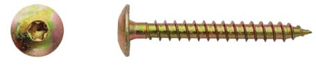 100 Vis Bois pour Penture Torx 7 x 40 mm - Zingué Bichro - D-Work