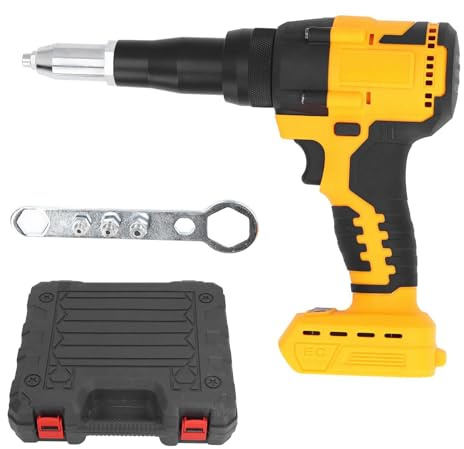 Remachadora automática sin escobillas SustVita Tamaño de Remache de 3,2-4,8 mm Fuerza máxima de 10 KN para baterías de 20 V DCB206 DCB208 Herramienta de Remache inalámbrica para