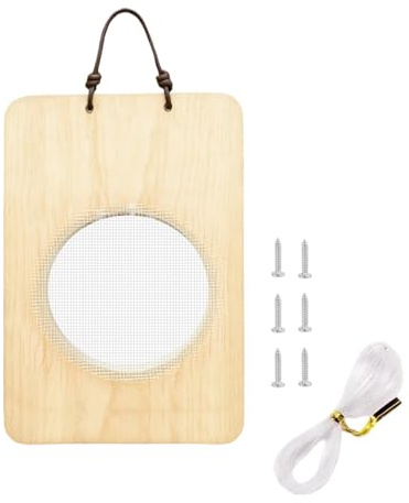 Genérico Soporte Montaje para Helechos Cuerno de Alce - Colgador Vertical Madera - Cesta Soporte de Plantas,Apto para dormitorio salón porche interior exterior hogar jardín patio balcón