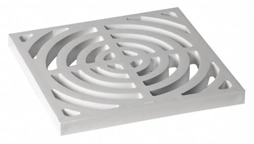 Oatey 42753 Full Top Grate for Floor Sink, 9 x 9, White