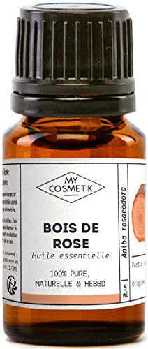 MY COSMETIK - Ätherisches Rosenholzöl - HEBBD/HECT Chemotypisiert - 100% rein und natürlich - 10 ml
