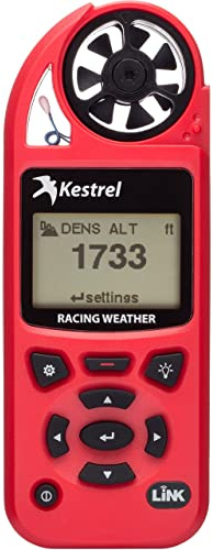 Kestrel 5100 Racing Weather Meter with Bluetooth Link Enabled, Red