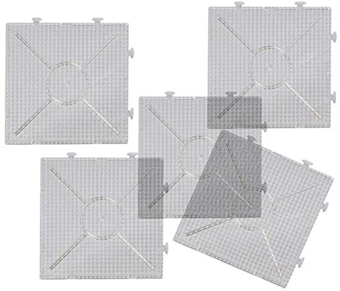 Playbox 2456269 Pinnwand Big Square, 10 Stück, farb-transparent, Mehrfarbig