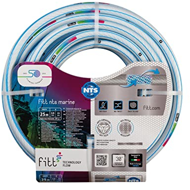 FITT NTS MARINE 5/8 25m, Tubo per Nautica adatto a Barche Darsene Porti Piscine e Impianti Sportivi. Robusto per Uso anche con Acqua Marina