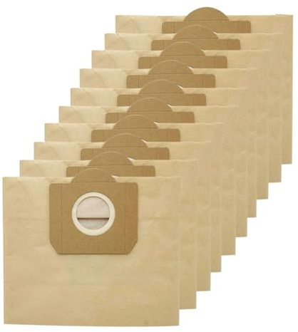 Rediboom 10 Pack Paper Filter Bags for Karcher 6.959-130.0, Compatible with Karcher A 2201, A 2234 PT, A 2604, WD3, WD3P, MV3, SE 4001, SE 4002, WD3, NT20, NT30 Wet & Dry Vacuum Cleaner