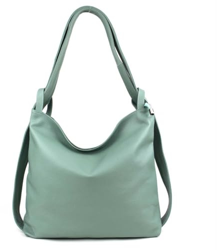 OBC Damen Tasche Rucksack 2 in 1 Umhängetasche Schultertasche Umhängetasche Daypack Leder Rucksacktasche Shopper Backpack Freizeitrucksack