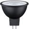 Paulmann 28757 Lampe LED RAL9004 445lm 36 ° 6,5 watts gradable éclairage Noir mat ampoules 2700 K GU5,3, 1 Unité (Lot de 1)