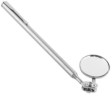Specchietto Telescopico, Specchio Ispezione Telescopico, Specchio Di Ispezione Rotondo Retrattile Strumento Per Specchietto Meccanico Automobilistico Con Manico Meccanico, Clip Per Penna 30 * 600mm