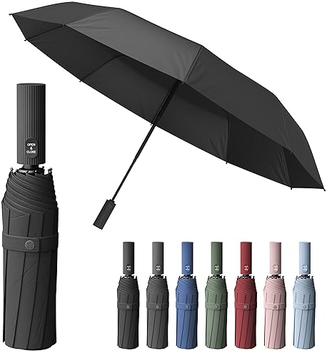 Sapor Design Premium Regenschirm mit Lotus Effekt | sturmfest, windsicher, Auf-Zu-Automatik | edler & eleganter Schirm | stilvoller Taschenschirm (Umbrella) | ICONIC