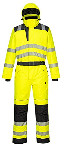 Portwest PW3 - Tuta invernale ad alta visibilità, taglia M, colore: Giallo/Nero