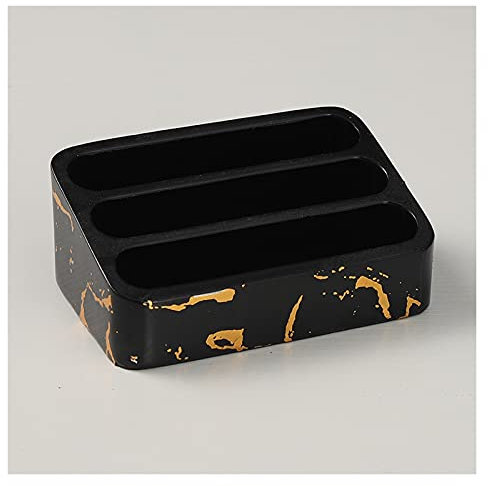 sararui Visitenkartenetui Visitenkarteninhaber-Karten-Anzeigen-Rack-Stand-Visitenkarten-Organizer für den Schreibtischzähler mit 2 Slot-Platzierung Visitenkartenhalter (Color : F)