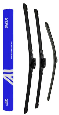 Vipa Car Parts Premium Wiper Blade Set | Fits: MINI MINI COUNTRYMAN F60 Estate (Oct 2016 Onwards) | All-Weather Performance | Durable, Streak-Free Windshield Wipers | Easy Installation