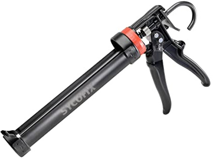 Sycofix Kartuschenpresse, Silikonspritze zum verarbeiten von sämtlichen 150-310ml Dicht- und Klebstoffkartuschen, Kartuschenpistole