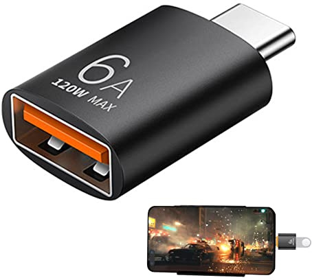 Adaptador USB Macho a Hembra – Plug and de USB 3.0 a, convertidor de Tipo C para la transmisión rápida de Datos, Compatible con portátiles, Disco Duro, teléfono, Impresora