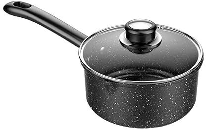 Maifan Pierre Pot À Lait Casseroles Avec Couvercles Chauffe-Fromage Poêle Antiadhésive Avec Couvercle Marmite À Lait Casserole Antiadhésive Casserole En Acier Inoxydable Saucier BESTonZON