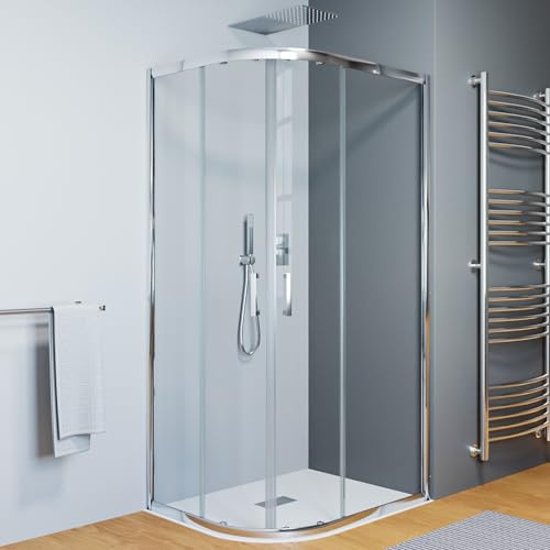 Cabine de douche semi-circulaire 70x90 90x70 ronde 6 mm h195