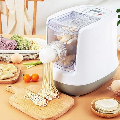 MNBVH Prepara La Pasta Fresca A Casa Senza Sforzo! Macchina Automatica per Pasta E Pasta con 13 Forme - Spaghetti Fatti in Casa in 10 Minuti. Perfetto per L'uso in Cucina.