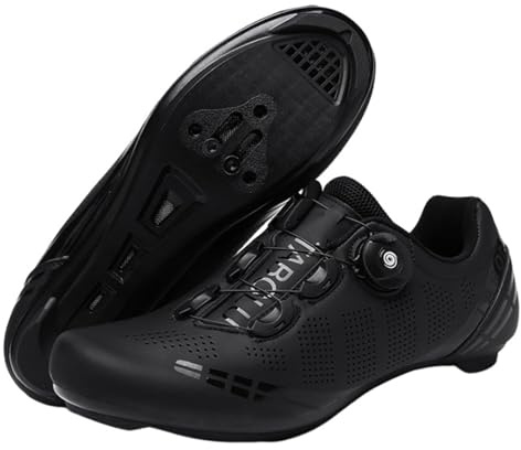 Hixingo Fahrradschuhe Herren Damen MTB Radsportschuhe Rennradschuh, Mountainbike Schuhe Sneaker Atmungsaktive Outdoor-Radschuhe Fahrrad Schuhe, SPD/SPD-SL Kompatibles, 36-47 EU