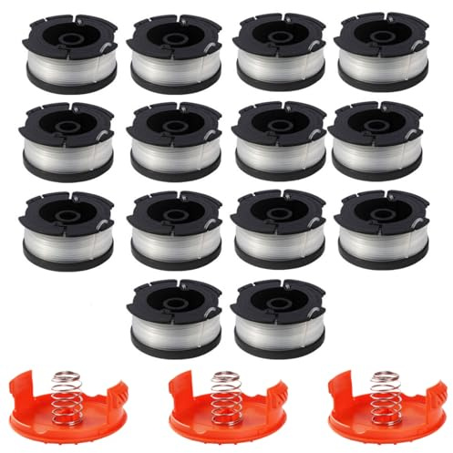Yweller GL430-530 Strimmer Spool Compatible with Black Decker A6481 A6485 AF-100 GL280,GL301,STC1820PC-GB BESTA525-GB ST5530-GB Double Autofeed 0.065 30Ft Grass Cutter Wire Refills 20 Pack