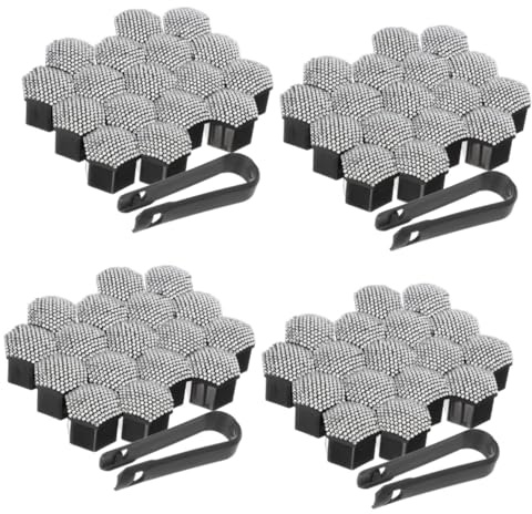 SOLUSTRE 80pcs Lug Nut Covers Wheel Car Lug Nut Caps Bling Car Accessories Corrosion Protection