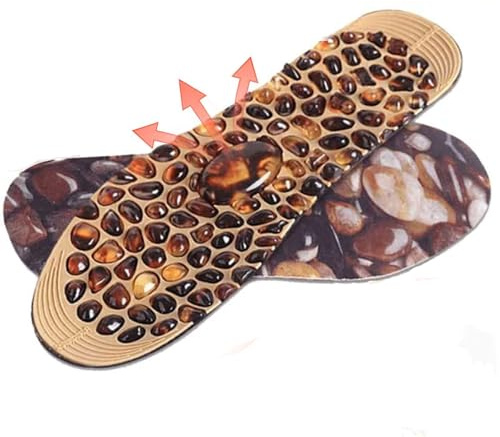 Magnetic Cobblestone Reflexology Insoles for Men & Women – Acupressure Massage Therapy Shoe Inserts, Washable & Adjustable for Pain Relief and Improved Blood Circulation(Size:L:(41-45),Color:3 Pairs)