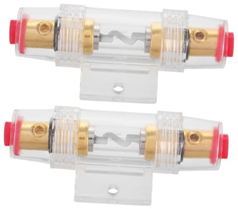 BESTOYARD 2pezzi Portafusibile Per Impianto Stereo Auto Alloggiamento Fusibili Audio Auto Scatola Fusibili Per Autoveicoli Connettore Fusibile Audio