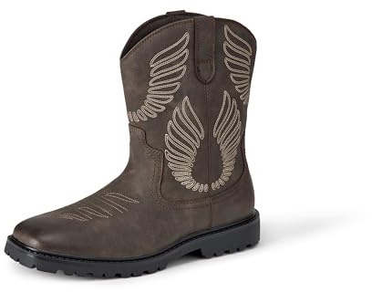 Amazon Essentials Uomo Stivali da Cowboy con Punta Quadrata | Stivali Casual