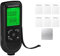 Tolesum Medidor de espesor de capa digital, medidor de pintura para coche con cuerda portátil, 0-2000 para espesores de pintura, medidor de espesor de pintura para automóviles usados, color negro
