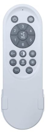 LOVIVER Telecomando per ventilatore da soffitto con luci, velocità regolabili, sostituzione sicura e affidabile, facile da usare per il soggiorno di casa