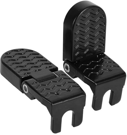 2 Pezzi Pedane per Bici, Lega di Alluminio Antiscivolo Pieghevoli Pedali Posteriori Bici per Passeggeri Biciclette Elettriche da Montagna Accessori BMX
