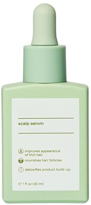 Siero per il cuoio capelluto, trattamento non grasso per la crescita dei capelli, per capelli più folti e folti, riduce l'accumulo di sebo e rinfresca le radici, rinforza i capelli diradati per uomini