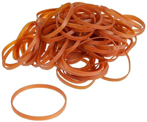 Elastic Bands Heavy Duty 100Pcs Thick Rubber Bands(80mm x 5mm) Natural Strong Elastic Bands Wide Rubber Band Stationary Stretchable Bands for Home School Office