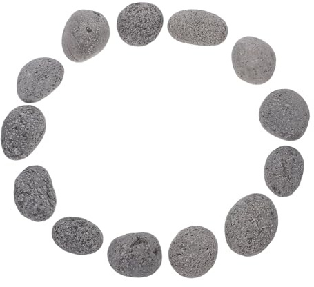 FUNOMOCYA Rocce Decorative Laviche per Braciere, 1 kg, Pietre Naturali per Uso Giardino e Caminetti a Gas