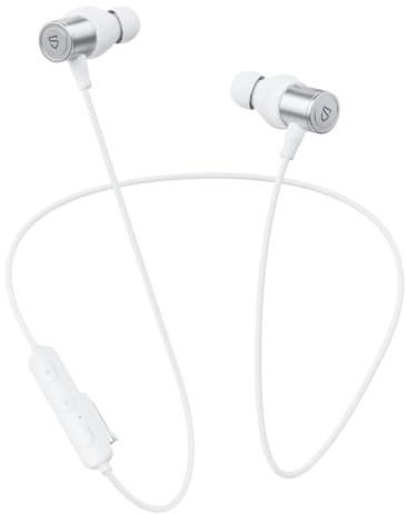 SoundPEATS Q40HD Bluetooth-hörlurar 5.3 in-ear, High-Resolution LDAC-ljud, vattentäta IP67, 20 timmars batteritid, sporthörlurar att bära runt halsen, snabb laddning, design